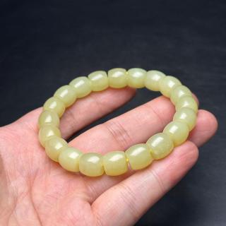 精美和田玉黄玉手链