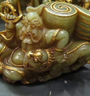 和田玉包金十八罗汉